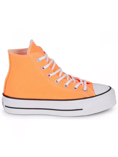 Tenisky Converse Chuck Taylor All Star na platforme oranžová