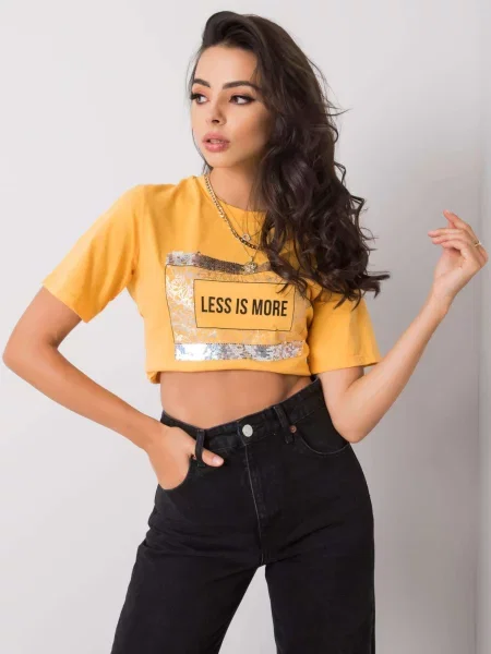 Tricou Fashionhunters portocaliu