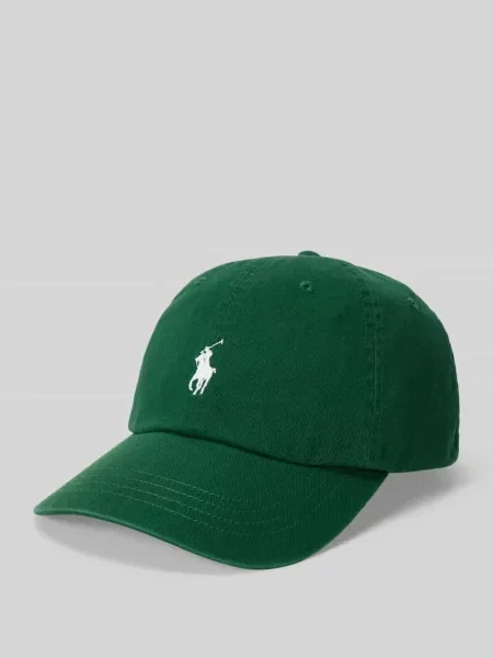 Czapka z daszkiem z czystej bawełny Polo Ralph Lauren zielona