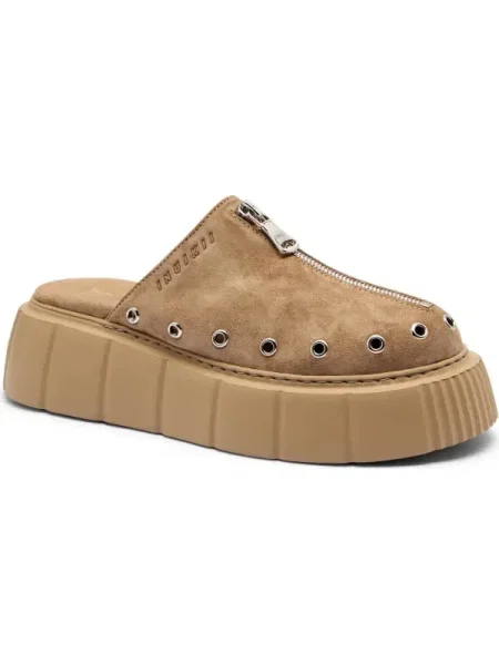 INUIKII Mules încălțăminte MATILDA | piele întoarsă bej