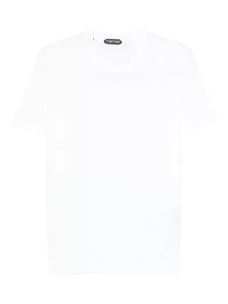 Tricou Tom Ford cu decolteu rotund alb
