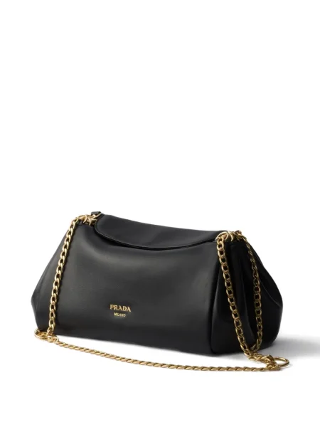 Colier Prada din piele negru