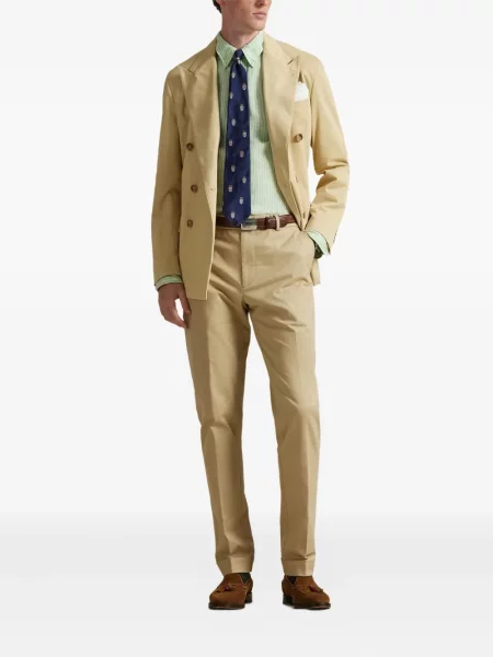 Czapka z daszkiem Polo Ralph Lauren w kratkę z twillu biznesowa niebieska