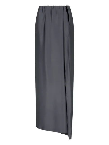 Fusta maxi Giorgio Armani de mătase gri