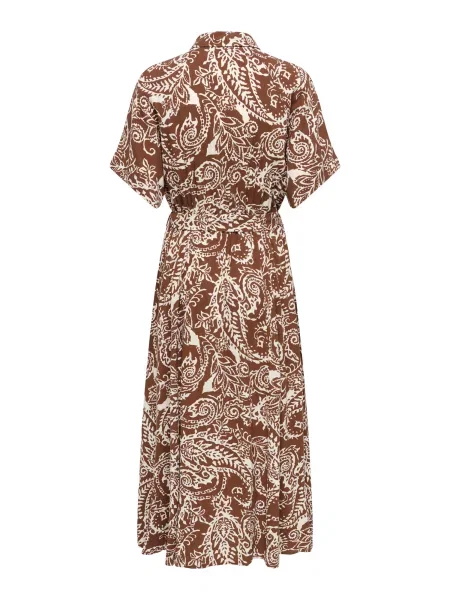 ONLY Rochie tip bluză ONLSafa crem / ciocolatiu