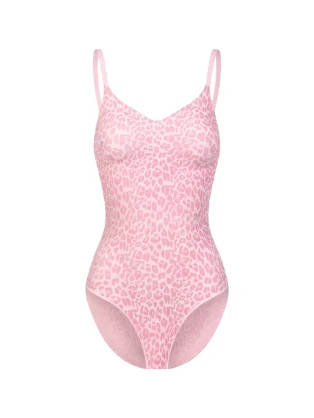Cfab Alakformáló body Bodysuit Sculpting Shapewear mit Slip fáradt rózsaszín
