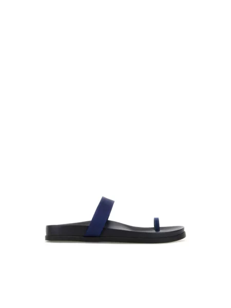 Japonki Ancient Greek Sandals skórzane niebieskie