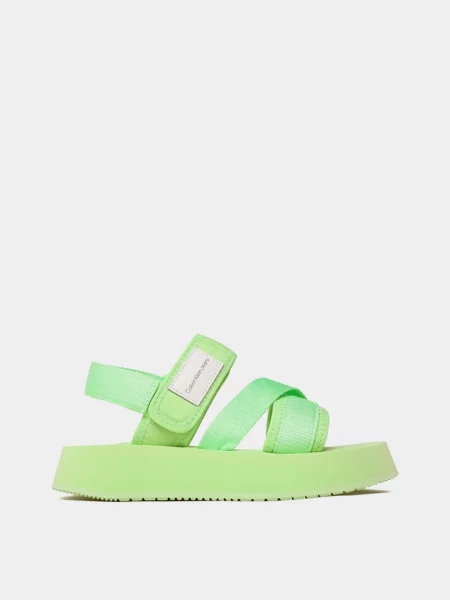 Переработанный босоножки Calvin Klein зеленые