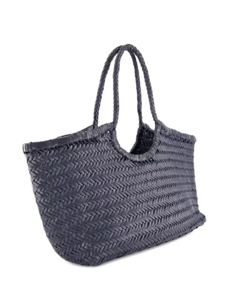 Geantă shopper Dragon Diffusion din piele albastru