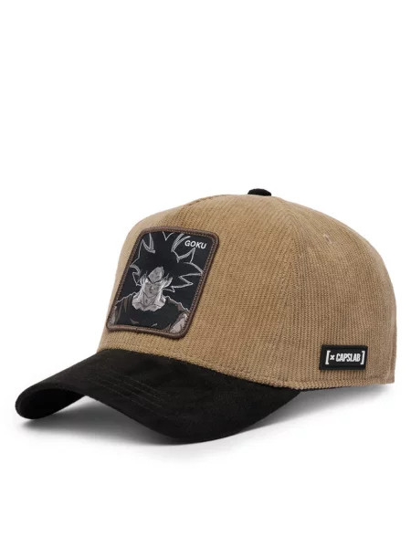 Czapka z daszkiem Capslab brązowa