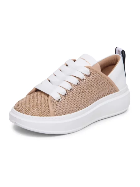 Sneakersy Alexander Smith skórzane beżowe