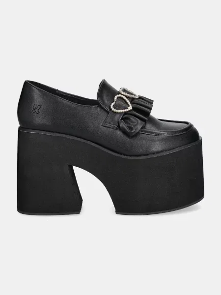 Туфли Koi Footwear чанки с сердечками черные