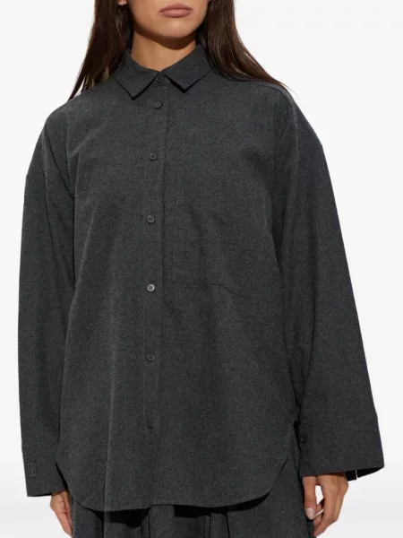 Cămașă By Malene Birger de flanelă gri
