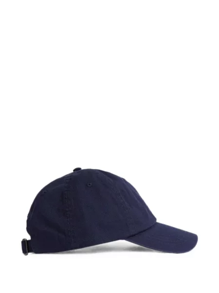 Căciulă Polo Ralph Lauren din țesătură twill cu autograf cu cordon albastru