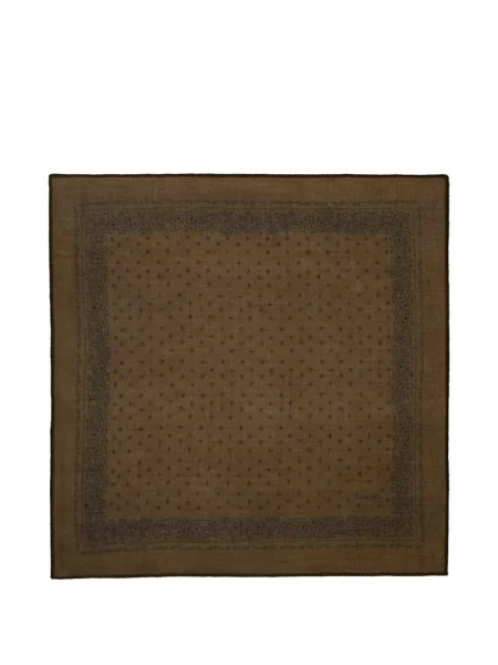 Fular Ba&sh cu imagine cu model paisley maro