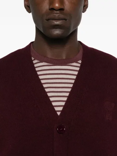 Cardigan Ami Paris cu broderie