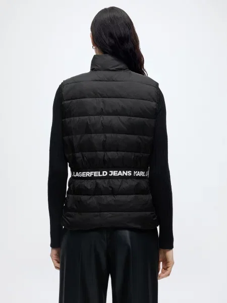 KARL LAGERFELD JEANS Vesta / biela čierna