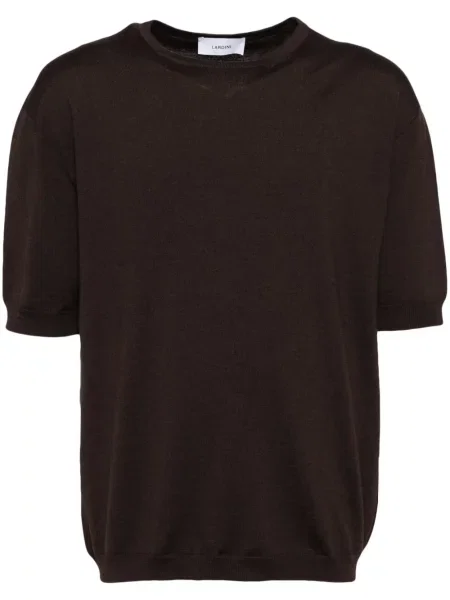 Tricou Lardini tricotate maro