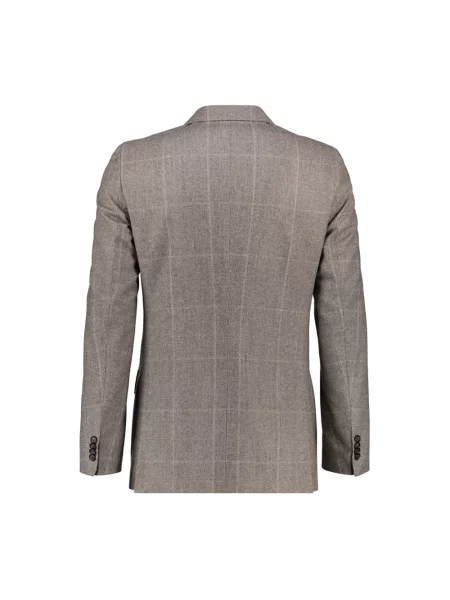 Boss Marynarka Garniturowa Huge Slim Fit braun brązowa