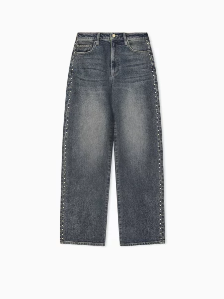Прямые джинсы Armani Exchange синие