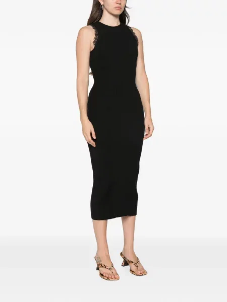 Rochie midi Twinset din dantelă negru