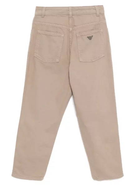 Spodnie dziecięce Emporio Armani brązowe
