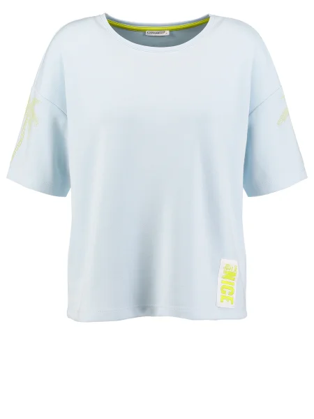 Key Largo Tričko Monica světlemodrá / jablko