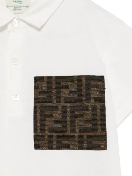 Поло тениска Fendi бяло