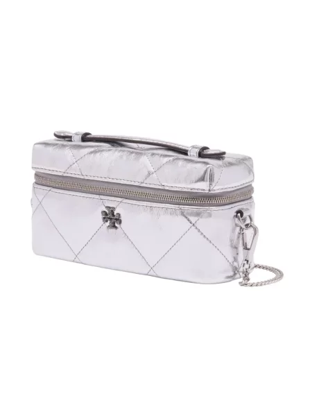 Tory Burch Torebka Kira East-West silber srebrna