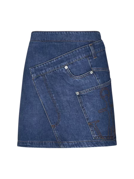Mała mały spódnica jeansowa Jw Anderson asymetryczna niebieska
