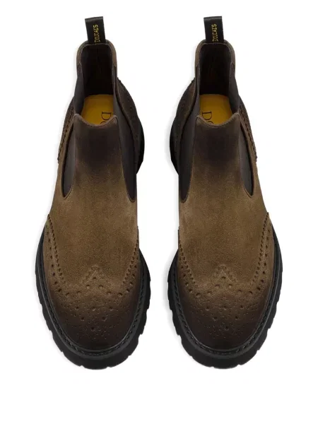 Botine chelsea Doucal's din piele de căprioară maro