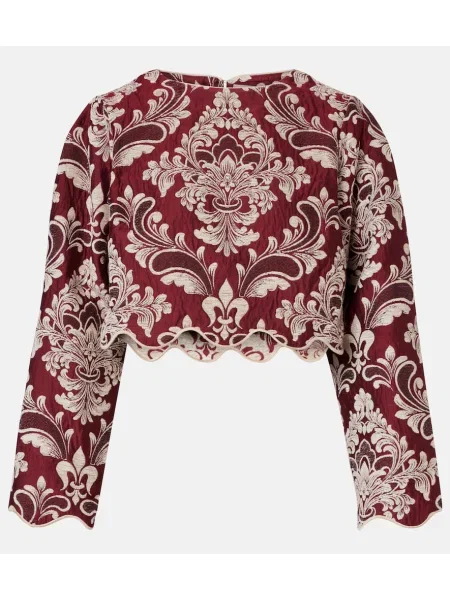 Cropp top Farm Rio cu model floral bordo