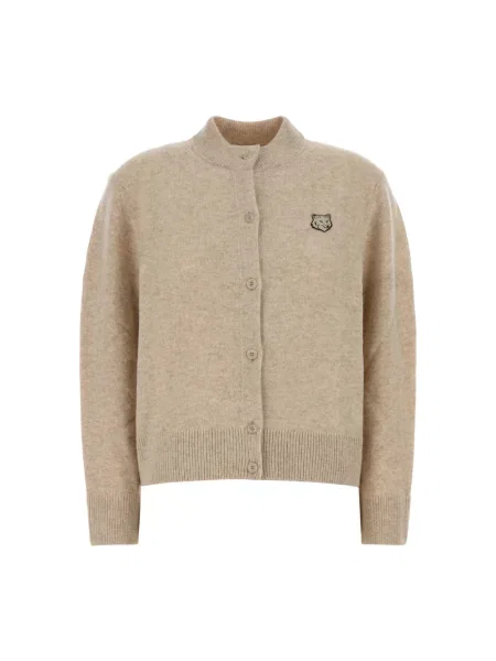 Kardigan Maison Kitsune beżowy