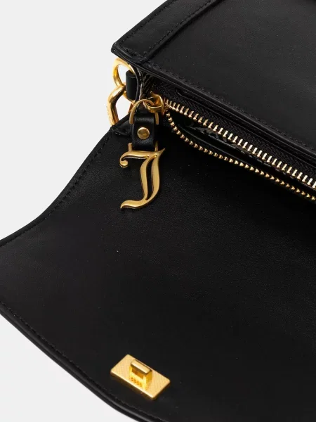 Juicy Couture чанта crossbody дамска от имитация на кожа Lily черно