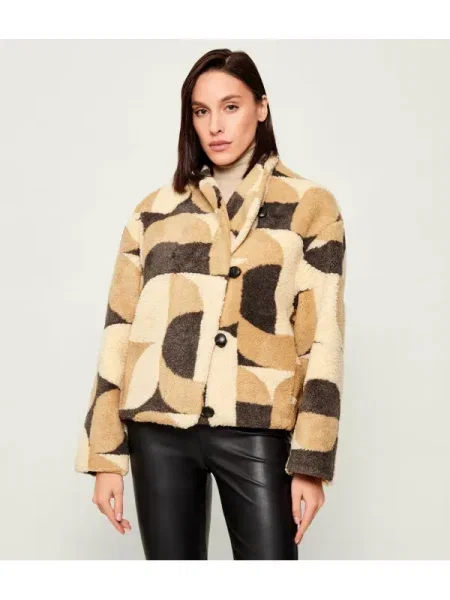 Ba&sh Geacă FUTURA | shearling bej