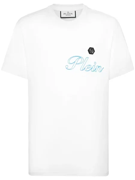 Tricou Philipp Plein cu imagine alb