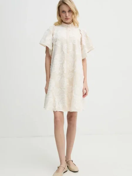 Bruuns Bazaar rochie mini evazati bej