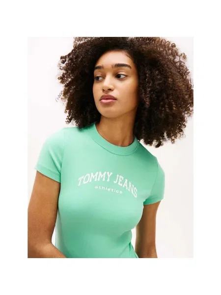 Tommy Jeans T-shirt zelena