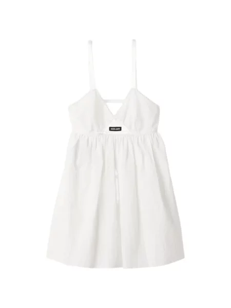Rochie mini Miu Miu din dantelă alb