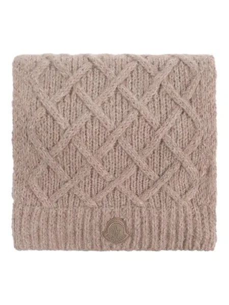 Vuneni šal Moncler smeđa