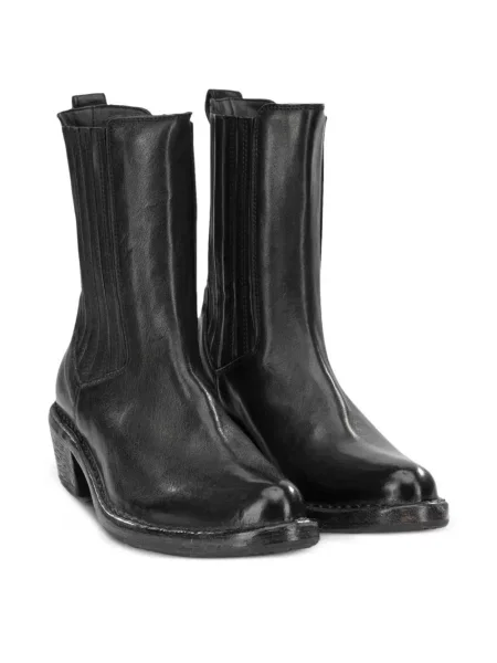 Cizme scurte Moma din piele negru