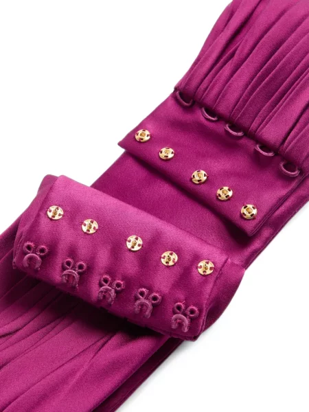 Cu centură curea Valentino Garavani din satin roz