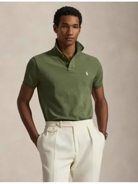 POLO RALPH LAUREN Tenisz póló | Custom slim fit zöld