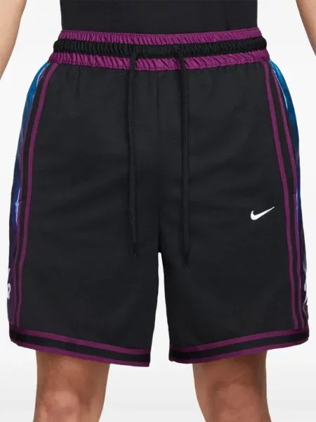 Fleecové běžecké kraťasy Nike s vázáním červené