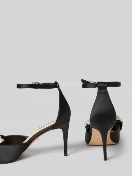 Czółenka z ozdobną kokardą model ‘Lumma’ Steve Madden czarna