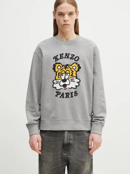 Свитер Kenzo с принтом серый