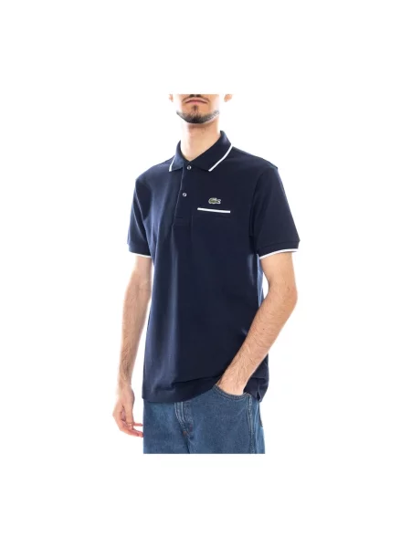 Lacoste Polo Granatowy niebieska