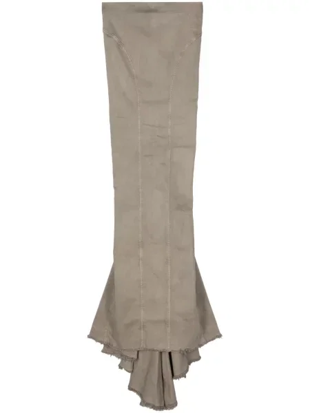 Fustă din denim Rick Owens Drkshdw gri