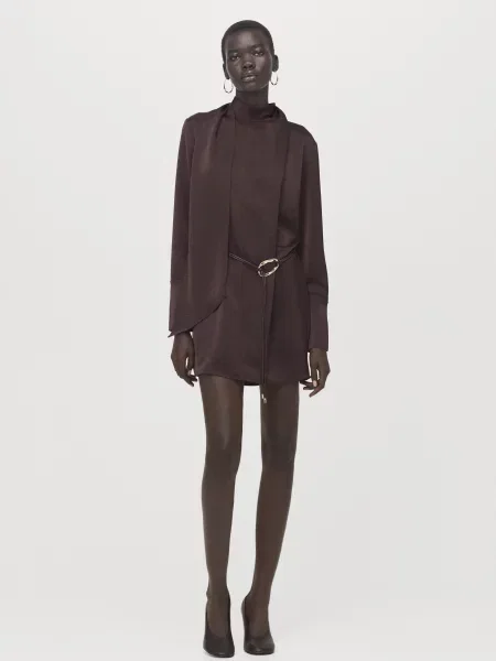 Сукня міні MANGO коричневий