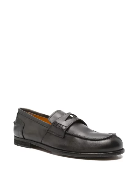 Pantofi loafer Fratelli Rennella din piele gri